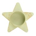 Floristik24 Tealámpa tartó csillag ragasztó krém 9x23,5cm 1db