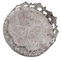 Gyertyatartó vintage bedugáshoz Ø7cm H7,5cm szürke 4 db | Floristik24.hu