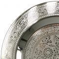 Floristik24 Dekoratív tányér Marrakech ezüst Ø33cm