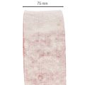 Kétszínű cseréppánt 100% gyapjúból, díszes filcszalagként, fehér/piros, 7,5 cm széles, 5 m hosszú | Floristik24.hu