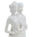 Floristik24 Tortafigura ifjú házasok fehér 17cm