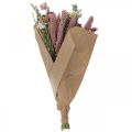 Floristik24 Szárított csokor Réti virágcsokor Rózsaszín H50cm 140g