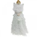 Floristik24 Doorstop karácsonyi angyal, angyal figura H38cm fehér