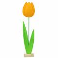 Floristik24 Nemez virág tulipán sárga nyári dekoráció H88cm