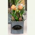 Floristik24 Papagáj tulipán Real-Touch rózsaszín cserépben 23cm