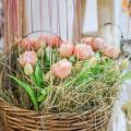 Floristik24 Tulipáncsokor Real Touch Művirágok Műtulipánok Pink