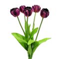 Floristik24 Tulipán csokor 43cm lila
