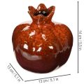 Kerámia gránátalma dekoráció, fényes, 14 cm | Floristik24.hu