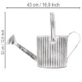 Vintage virágtartó Ø17cm, dekoratív öntözőkanna, fém virágtartó shabby chic | Floristik24.hu