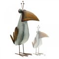 Floristik24 Dekor figura, fém madár, holló, fém díszítés 43cm