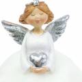 Floristik24 Karácsonyi dekoráció angyal bólogató figura őrangyal H18cm