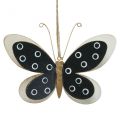Floristik24 Wall Art Butterfly Deco fekete fehérarany fém 15cm