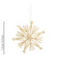 Karácsonyi szalmacsillagok karácsonyfadíszek 8cm 12 darab | Floristik24.hu