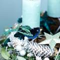 Floristik24 Karácsonyi dekoráció feketerigó klipszes kék, csillogó válogatott 3db