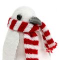 Floristik24 Karácsonyi dekoráció pingvin 11cm fehér 3db