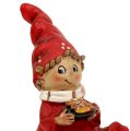 Floristik24 Karácsonyi figura gyerek 11cm piros 2db