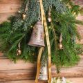 Floristik24 Akasztható karácsonyi harang, Advent, arany harang, antik megjelenés, Ø10,5cm H17cm