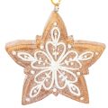 Karácsonyi díszek, mézeskalács, cukormázas mintás, diótörő, csillag, fa, koszorú, 6 cm, 4 darab | Floristik24.hu