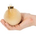Karácsonyi gömbdíszek, bársony hatású, meleg színek keveréke, 8 cm, 12 darab | Floristik24.hu
