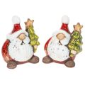 Floristik24 Mikulás figura karácsonyfadíszítéssel, 7 cm, 2 darab