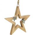 Floristik24 Akasztható karácsonyi csillag Csillag fa dekoráció Karácsonyi H22cm