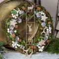 Floristik24 Karácsonyi ág dekoratív ág kúp ág behavazott 72cm