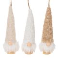 Floristik24 Dekoratív gnóm figura szakállal, akasztásra, 17 cm, 6 darab