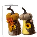 Őszi tök törpe figura napraforgóval és szakállal 16cm 2db | Floristik24.hu