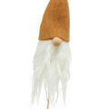 Floristik24 Gnome fej dugóként szürke, barna 20cm 4db