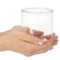 Üveg hengerváza, átlátszó, sokoldalú, 10 cm, 3 darabos | Floristik24.hu
