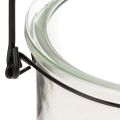 Üveg függőlámpás Ø12cm M12.5cm 2db | Floristik24.hu