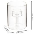 Üveglámpás kiemelt mécsestartóval 11 cm | Floristik24.hu