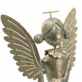 Floristik24 Dekoratív angyal fém lámpás antik-arany Ø13,5 H33,5cm