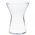 Floristik24 X-üveg váza átlátszó Ø14cm H19cm