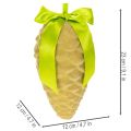 Műfenyőtoboz medálok ajándék szalaggal és masnival, 23 cm, 3 darab | Floristik24.hu