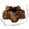 Fenyőtoboz virágcserép, csillag alakú, 30 cm | Floristik24.hu