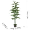 Műbambusz fa, zöld, 132 cm, szobanövény | Floristik24.hu