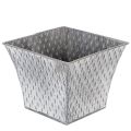 Floristik24 Cinkcserép rombusz mintával, M15cm