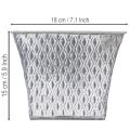 Cinkcserép rombusz mintával, M15cm | Floristik24.hu