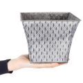 Cinkcserép rombusz mintával, M15cm | Floristik24.hu
