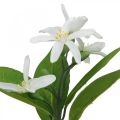 Deco ág citrom és virág műág nyári dekoráció 26cm 4db | Floristik24.hu