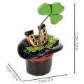 Szerencsefigura lóhere és bogár cilinderben, 7cm, 3 darab | Floristik24.hu