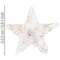 Nyírfa csillagok mini 2cm - 2.5cm fehérre meszelt 150 db | Floristik24.hu
