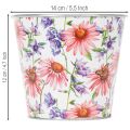 Virágcserép, tavaszi dekoráció, ültető, fém, Ø14cm M12.5cm | Floristik24.hu