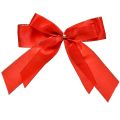 Floristik24 Dekoratív masni, piros masni arany szegéllyel – Elegáns karácsonyi dekoráció, 4 cm széles, 15×21 cm, 2 darab