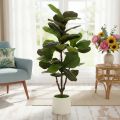 Mesterséges fikusz (Ficus lyrata) 120 cm-es dísznövény nappaliba | Floristik24.hu
