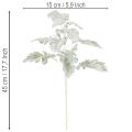 Mesterséges Senecio ág (aggwort), bonyolult kidolgozású, 45 cm, 3 darab | Floristik24.hu