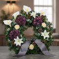 Műkála sárga porzóval, dekoratív virágokkal, 35 cm, 10 darab | Floristik24.hu
