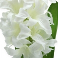 Floristik24 Selyem virág jácint fehér 33cm