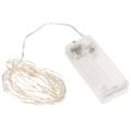 Floristik24 LED fényfüzér beltéri használatra, elemes, meleg fehér, 30 LED, 3 m, 6 darab